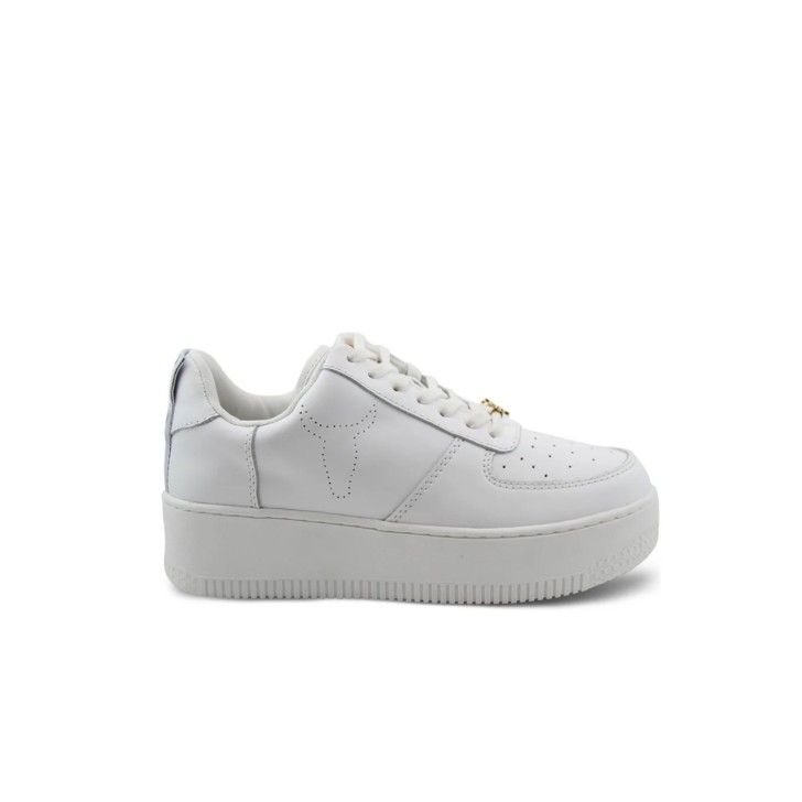 Windsor Smith sneakers bianca con logo a contrasto 