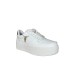 Windsor Smith recharge sneakers bianca con logo oro 