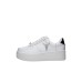 Windsor Smith Recharge whtsilrep sneakers bianca con logo argento 