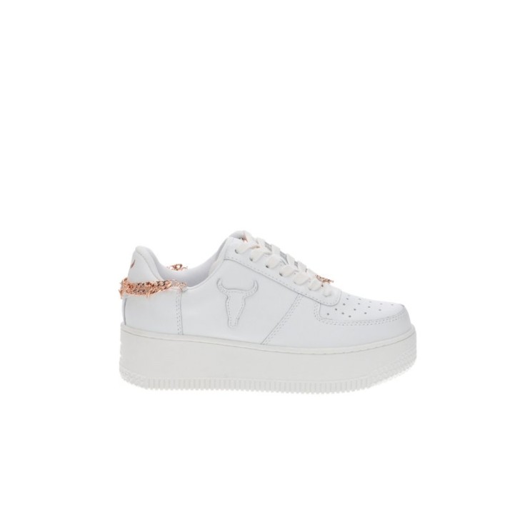 Windsor Smith REMEMBER WHTROSEGDL sneakers bianca 