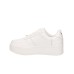 WINDSOR SMITH SNEAKER IN LEATHER WHITE CON LOGO IN  METALLO GOLD