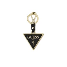 GUESS PORTACHIAVE IN SAFFIANO TRIANGLE BLACK