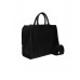 JOHN RICHMOND TOTE BAG NERA A MANO CON LOGO ORO 