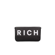 JOHN RICHMOND BORSA A MANO NERA DA DONNA CON LOGO NELLA PARTE ANTERIORE 