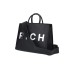 JOHN RICHMOND TOTE BAG A MANO NERA DA DONNA CON LOGO NELLA PARTE ANTERIORE 