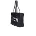 JOHN RICHMOND SHOPPING BAG A SPALLA NERA DA DONNA CON LOGO NELLA PARTE ANTERIORE 