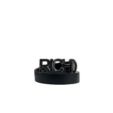 JOHN RICHMOND REAL LEATHER BELT KIRT - COLORE: NERO