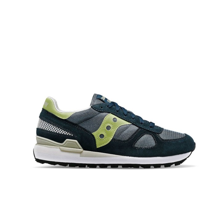 Saucony shadow original sneakers blu con inserti verdi 