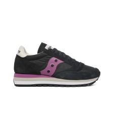 Saucony Original SNEAKER JAZZ TRIPLE S60530-48 IN NYLON E SUEDE BLACK PURPLE 