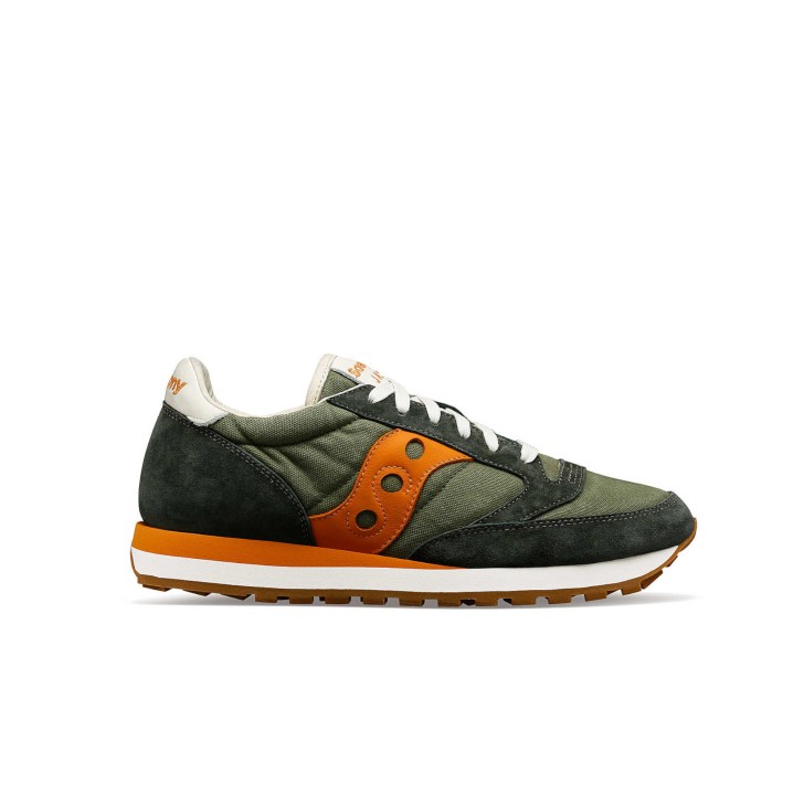 Saucony jazz original sneakers verde e arancione 