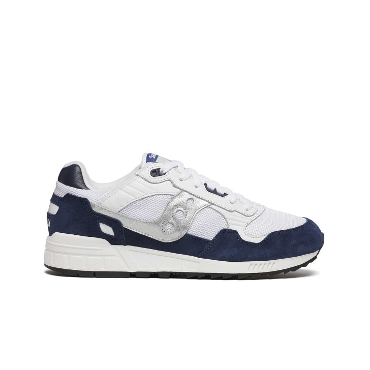 SAUCONY ORIGINALS SNEAKER SHADOW 5000 S70919-2 IN SUEDE E TELA WHT/NAVY/SILVER 