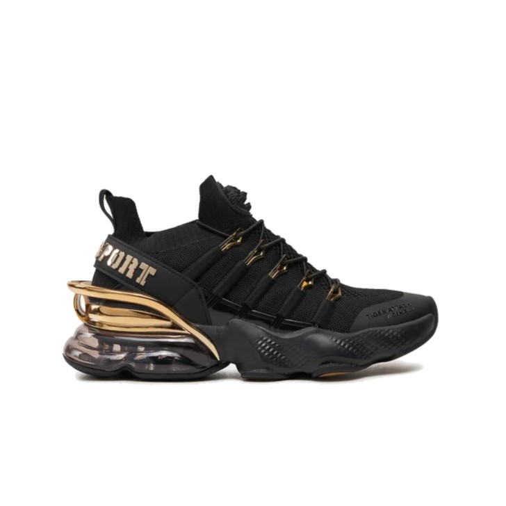 PLEIN SPORT SNEAKER BLACK E GOLD TIGER ATTACK GEN. X. 04