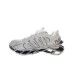 PLEIN SPORT SNEAKER RUNNER IN MESH  E LEATHERY WHITE SILVER