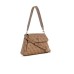 GUESS BORSA A SPALLA BROWN CON 4G LOGO ALL OVER E TRACOLLA REGOLABILE E ESTRAIBILE