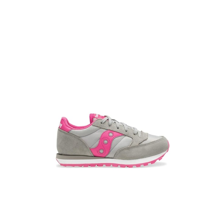 Saucony jazz original sneakers grigia con inserti rosa 