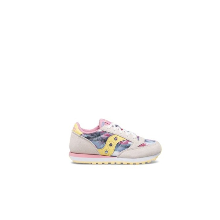 Saucony jazz sneakers da bimba grigia con inserti rosa 