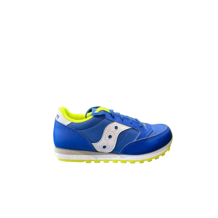 Saucony jazz original sneakers blu con inserti fluo