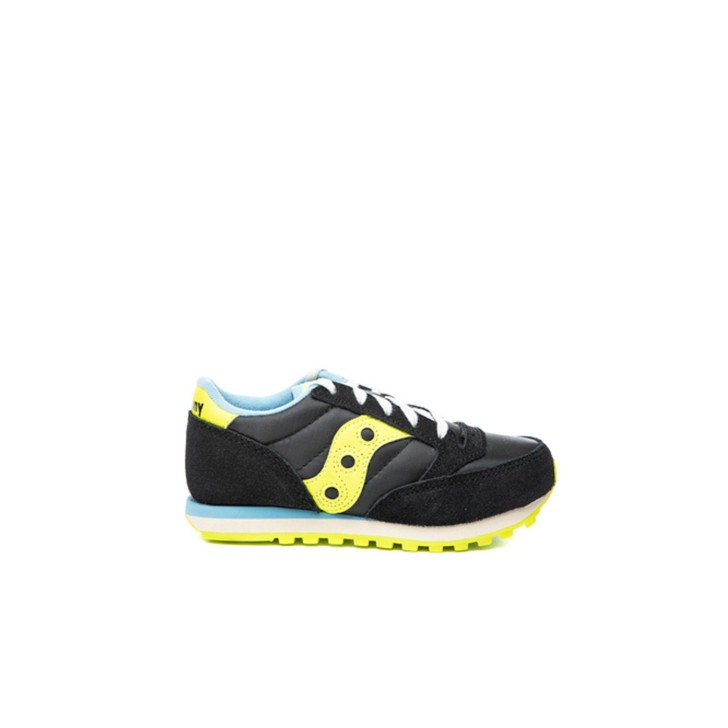 Saucony jazz original sneakers nera con inserti fluo 