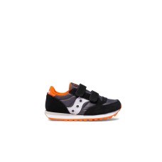 Saucony jazz sneakers nera con inserti arancioni 