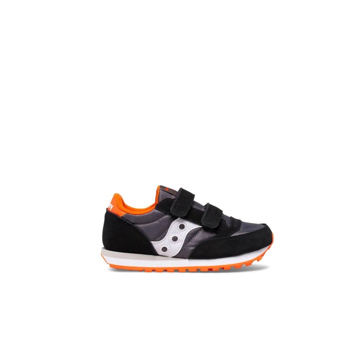 Saucony jazz sneakers nera con inserti arancioni 