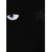 Chiara Ferragni Felpa nera Oversize con cappuccio e logo Eyestar