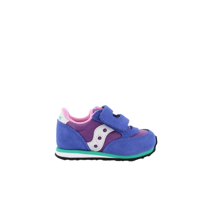 Saucony baby jazz sneakers blu con viola 