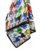 Philipp plein sciarpa multicolor con stampa all over