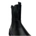 4US STIVALETTO IN LEATHER BLACK DA DONNA