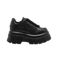 WINDSORSMITH SNEAKER PLATFORM IN LEATHER TOTAL BLACK