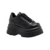 WINDSORSMITH SNEAKER PLATFORM IN LEATHER TOTAL BLACK