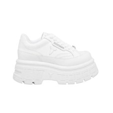 WINDSORSMITH SNEAKER PLATFORM IN LEATHER TOTAL WHITE 