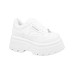 WINDSORSMITH SNEAKER PLATFORM IN LEATHER TOTAL WHITE 