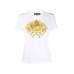Versace Jeans Couture T-shirt da Donna Bianca con Logo nella parte anteriore