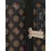 GUESS WILDER VALIGIA TROLLEY PICCOLO  MARRONE CON LOGO ALL-OVER