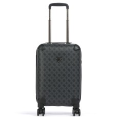 GUESS WILDER VALIGIA TROLLEY PICCOLO NERO CON LOGO ALL-OVER