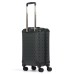 GUESS WILDER VALIGIA TROLLEY PICCOLO NERO CON LOGO ALL-OVER