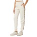 GUESS PANTALONE JOGGER REGULAR FIT IN COTONE CREAM CON BANDE CON 4G LOGO 