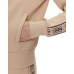 GUESS FELPA BRITNEY IN COTONE TAUPE FULL ZIP CON BANDE 4G LOGO