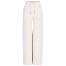 GUESS PANTALONE WHITE PEONY LOGO ALL OVER 