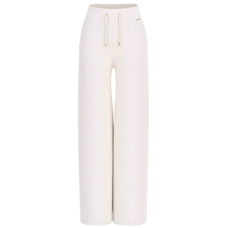 GUESS PANTALONE WHITE PEONY LOGO ALL OVER 