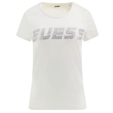 GUESS T-SHIRT KIARA BIANCA CON STRASS