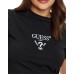 GUESS T-SHIRT COLETTE NERA LOGO NELLA PARTE ANTERIORE 