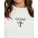 GUESS T-SHIRT COLETTE BIANCA LOGO A CONTRASTO