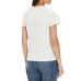 GUESS T-SHIRT COLETTE BIANCA LOGO A CONTRASTO