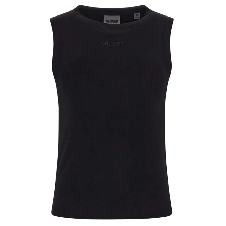 GUESS TOP GELSEY NERO CON LOGO LETTERING 