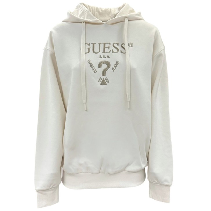 GUESS FELPA ROBERTA CREMA CON CAPPUCCIO 