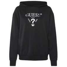 GUESS FELPA ROBERTA NERA CON CAPPUCCIO 