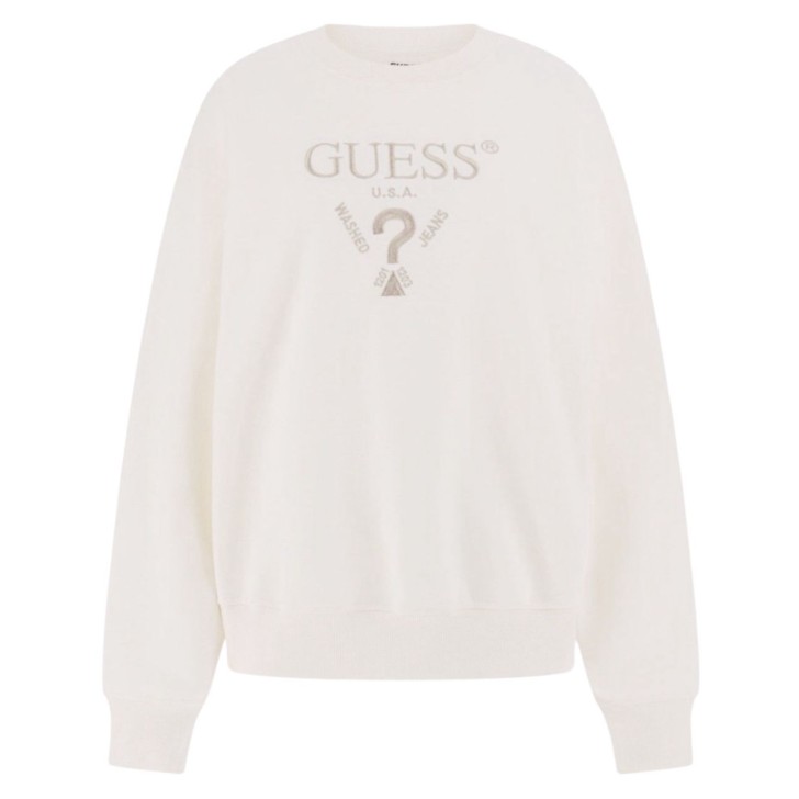 GUESS FELPA  ROBERTA CREMA GIROCOLLO