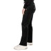 JUICY COUTURE PANTALONE BLACK IN CINIGLIA CON LOGO LETTERING IN STRASS ARGENTO 