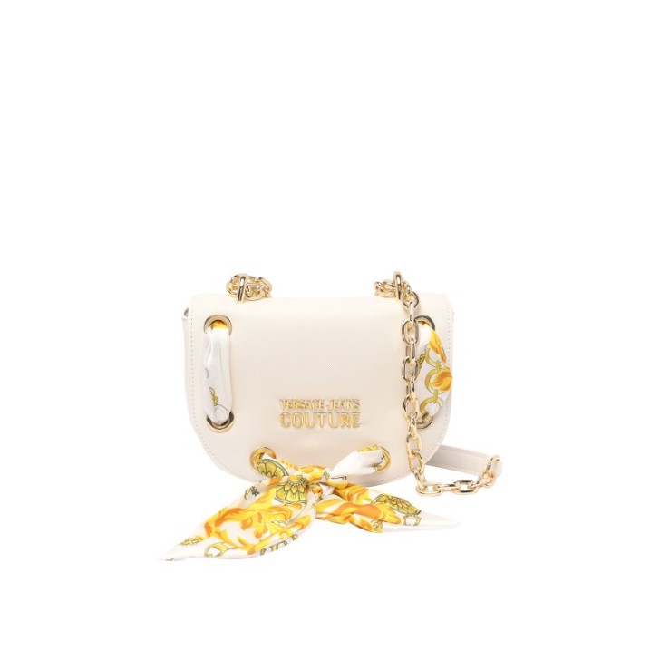 Versace Jeans Couture BORSA CROSSBODY WHITE CON FOULARD STAMPA ALL OVER